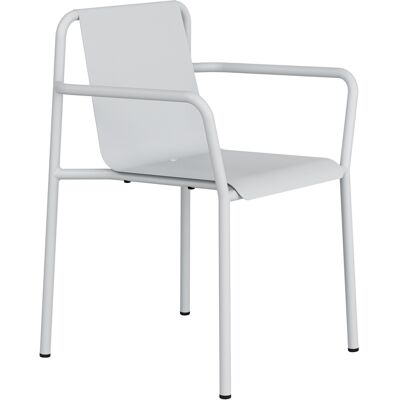 TIPTOE - Poltrona da pranzo impilabile Panorama - Grigio - Acciaio termolaccato TIPTOE - Poltrona da pranzo impilabile Panorama - Grigio - Acciaio termolaccato