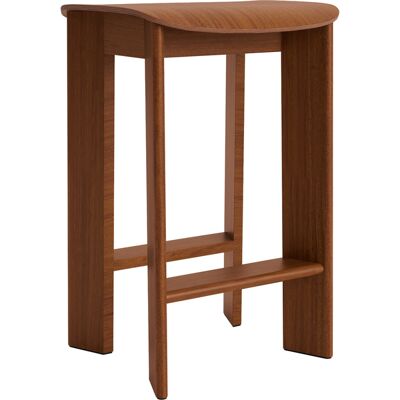 Hay - Sgabello alto Chisel - Marrone - Impiallacciatura di noce laccata - Designer Andreas Bergsaker Hay - Sgabello alto Chisel - Marrone - Impiallacciatura di noce laccata - Designer Andreas Bergsaker