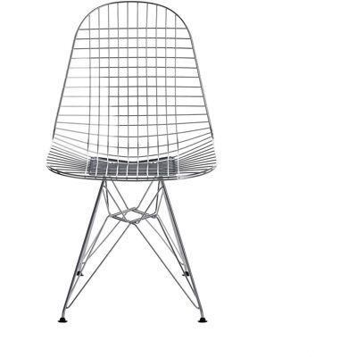 Vitra - Sedia Wire Chair - Argento - Acciaio cromato - Designer Charles & Ray Eames Vitra - Sedia Wire Chair - Argento - Acciaio cromato - Designer Charles & Ray Eames