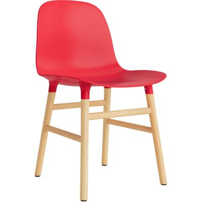 Normann Copenhagen - Sedia Form - Rosso - Rovere massello - Designer Simon Legald Normann Copenhagen - Sedia Form - Rosso - Rovere massello - Designer Simon Legald