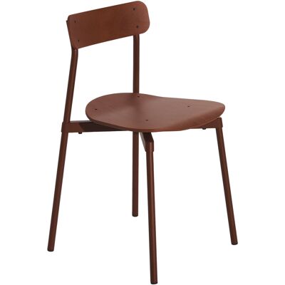 Petite Friture - Sedia impilabile Fromme - Rosso - Alluminio termolaccato - Designer Tom Chung Petite Friture - Sedia impilabile Fromme - Rosso - Alluminio termolaccato - Designer Tom Chung