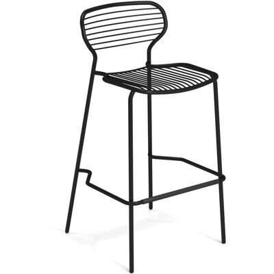 Emu - Sgabello alto impilabile Apero - Nero - Acciaio verniciato - Designer Martin Drechsel Emu - Sgabello alto impilabile Apero - Nero - Acciaio verniciato - Designer Martin Drechsel