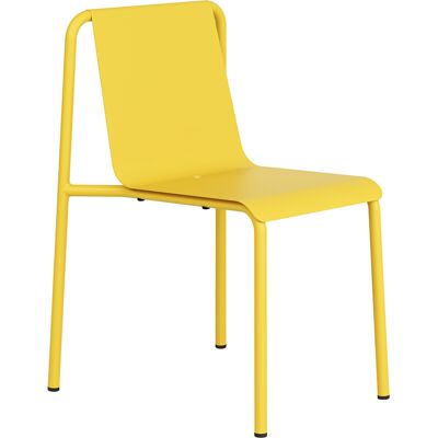 TIPTOE - Sedia impilabile Panorama - Giallo - Acciaio termolaccato TIPTOE - Sedia impilabile Panorama - Giallo - Acciaio termolaccato