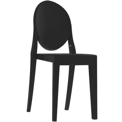 Kartell - Sedia impilabile Ghost - Nero - policarbonato 2,0 - Designer Philippe Starck Kartell - Sedia impilabile Ghost - Nero - policarbonato 2,0 - Designer Philippe Starck