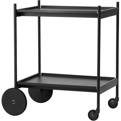 Normann Copenhagen - Carrello/tavolo d'appoggio Rul - Nero - Acciaio termolaccato - Designer Simon Legald Normann Copenhagen - Carrello/tavolo d'appoggio Rul - Nero - Acciaio termolaccato - Designer Simon Legald