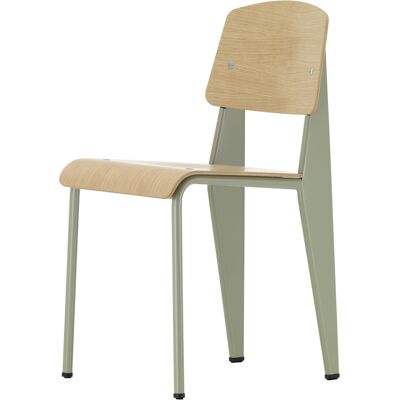Vitra Prouvé Standard Sedia Grigio Vermeer - Sedia Vitra Prouvé Standard Sedia Grigio Vermeer - Sedia