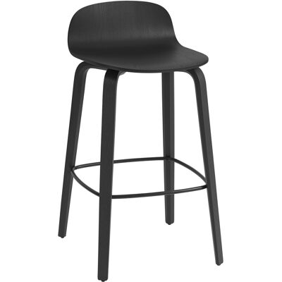 Muuto - Sgabello bar Visu - Nero - Compensato di frassino - Designer Mika Tolvanen Muuto - Sgabello bar Visu - Nero - Compensato di frassino - Designer Mika Tolvanen