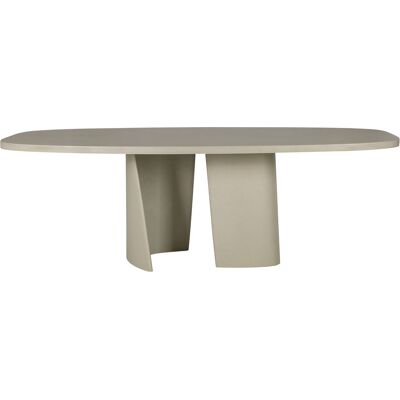 Ethnicraft - Tavolo ovale Canyon - Grigio - Polistirolo espanso Ethnicraft - Tavolo ovale Canyon - Grigio - Polistirolo espanso