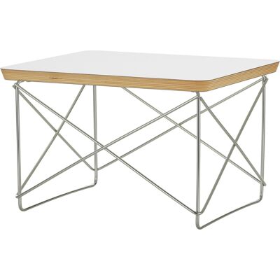 Vitra - Tavolino d'appoggio Occasional Table LTR - Bianco - Filo in acciaio inox - Designer Charles & Ray Eames Vitra - Tavolino d'appoggio Occasional Table LTR - Bianco - Filo in acciaio inox - Designer Charles & Ray Eames