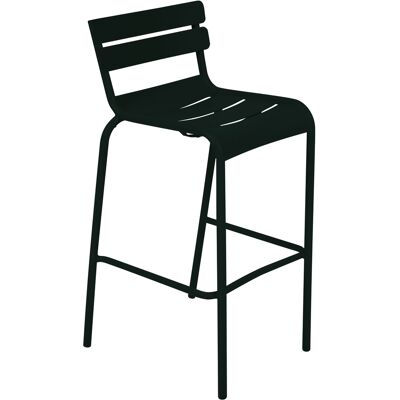 Fermob - Sgabello alto impilabile Luxembourg - Nero - Alluminio laccato - Designer Frédéric Sofia Fermob - Sgabello alto impilabile Luxembourg - Nero - Alluminio laccato - Designer Frédéric Sofia