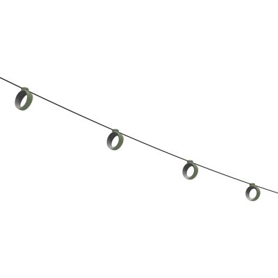 Luce da esterno Fermob HOOPIK - 8 anelli LED Bluetooth 12m Verde Luce da esterno Fermob HOOPIK - 8 anelli LED Bluetooth 12m Verde