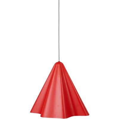 Lampada a sospensione Broste Copenhagen a forma di gonna - Acciaio Rosso o Blu Lampada a sospensione Broste Copenhagen a forma di gonna - Acciaio Rosso o Blu