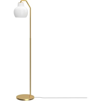 Louis Poulsen - Lampada a stelo VL - Bianco - Ottone lucido - Designer Vilhelm Lauritzen Louis Poulsen - Lampada a stelo VL - Bianco - Ottone lucido - Designer Vilhelm Lauritzen