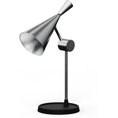 Tom Dixon - Lampada da tavolo Unbeaten - Argento - Alluminio filato - Designer Tom Dixon - Lampada da tavolo Unbeaten - Argento - Alluminio filato - Designer