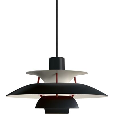 Louis Poulsen - Sospensione PH - Nero - Alluminio laccato - Designer Poul Henningsen Louis Poulsen - Sospensione PH - Nero - Alluminio laccato - Designer Poul Henningsen