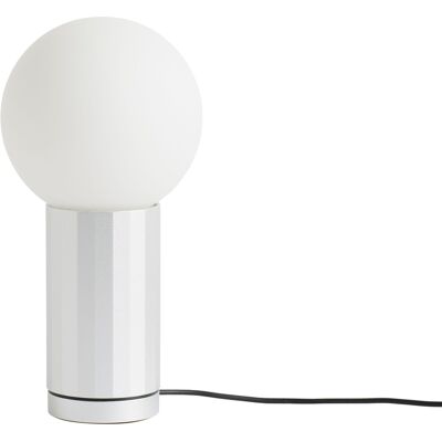 Hay - Lampada da tavolo Turn On - Argento - Vetro opalino - Designer Joel Hoff Hay - Lampada da tavolo Turn On - Argento - Vetro opalino - Designer Joel Hoff