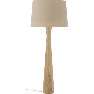 Lampada a terra in legno di caucciù naturale Bloomingville - 130cm Lampada a terra in legno di caucciù naturale Bloomingville - 130cm