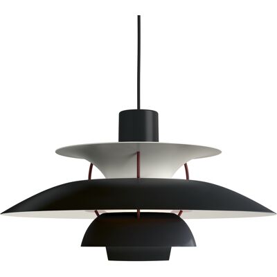 Louis Poulsen - Sospensione PH - Nero - Alluminio laccato - Designer Poul Henningsen Louis Poulsen - Sospensione PH - Nero - Alluminio laccato - Designer Poul Henningsen