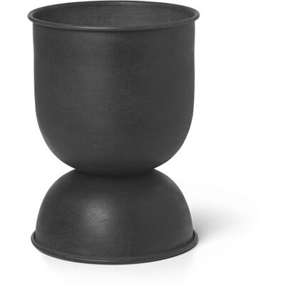 Ferm Living - Vaso per fiori Hourglass - Nero - Metallo - Piccolo Ferm Living - Vaso per fiori Hourglass - Nero - Metallo - Piccolo