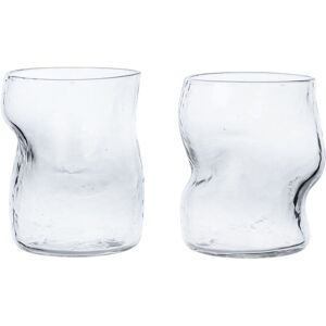 Ferm Living - Set di 2 Dimple - Trasparente - Sughero - Designer Trine Andersen Ferm Living - Set di 2 Dimple - Trasparente - Sughero - Designer Trine Andersen