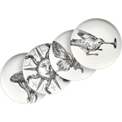 Serax - Set di 4 - Ø 12 cm Unity - Bianco - Porcellana - Designer Tomorrowland Serax - Set di 4 - Ø 12 cm Unity - Bianco - Porcellana - Designer Tomorrowland