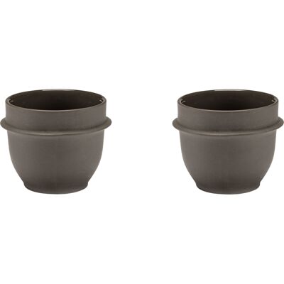 Tazze da caffè Serax Dune - Kelly Wearstler - Slate / marrone - Set da 2 Tazze da caffè Serax Dune - Kelly Wearstler - Slate / marrone - Set da 2