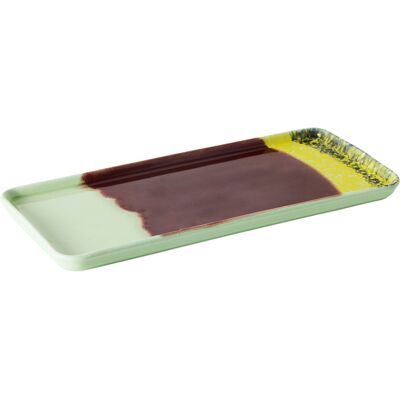 HK LIVING - Piatto da torta 70s ceramics - Multicolore - Gres smaltato HK LIVING - Piatto da torta 70s ceramics - Multicolore - Gres smaltato