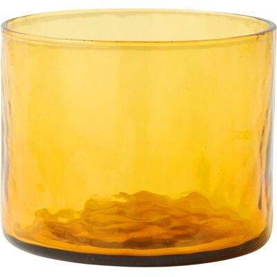 HK LIVING - Bicchiere Tube - Arancione - Vetro ruvido HK LIVING - Bicchiere Tube - Arancione - Vetro ruvido