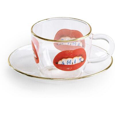 Seletti - Tazzina da caffè Toilet Paper - Multicolore - Vetro borosilicato - Designer Floris Hovers Seletti - Tazzina da caffè Toilet Paper - Multicolore - Vetro borosilicato - Designer Floris Hovers