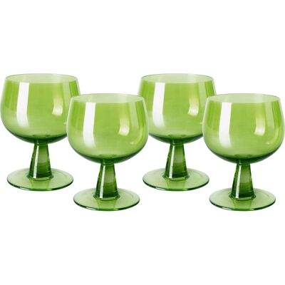 HK LIVING - H 11.5 cm - Set di 4 25 cl The emeralds - Verde - Vetro HK LIVING - H 11.5 cm - Set di 4 25 cl The emeralds - Verde - Vetro