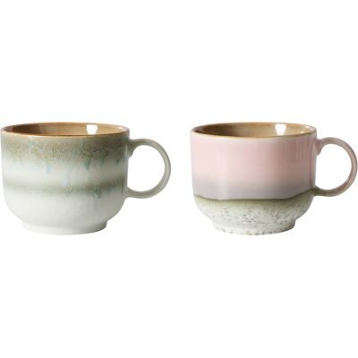 Tazza da tè HKliving anni 70 - Fatta a mano, 425 ml, Smalto reattivo Tazza da tè HKliving anni 70 - Fatta a mano, 425 ml, Smalto reattivo