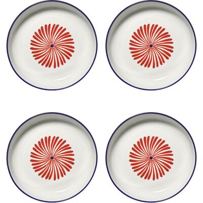 Serax - Set di 4 - Ø 21 cm Bazaar - Rosso - Gres - Designer WAWW La Table Serax - Set di 4 - Ø 21 cm Bazaar - Rosso - Gres - Designer WAWW La Table