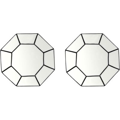 Serax - Set di 2 - Ø 18,5 cm Carte Blanche - Bianco - Porcellana - Designer Annebet Philps Serax - Set di 2 - Ø 18,5 cm Carte Blanche - Bianco - Porcellana - Designer Annebet Philps
