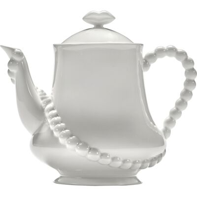 Serax - Teiera LES OBJETS MOULEVERSANTS - Bianco - Porcellana smaltata - Designer Wouters & Hendrix Serax - Teiera LES OBJETS MOULEVERSANTS - Bianco - Porcellana smaltata - Designer Wouters & Hendrix