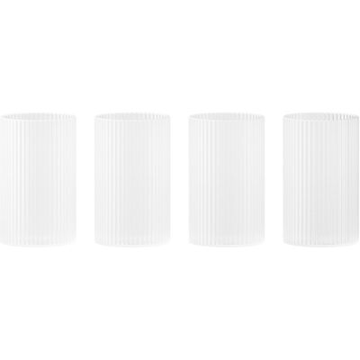 Ferm Living - Ciotolina Ripple - Bianco - Vetro soffiato a bocca Ferm Living - Ciotolina Ripple - Bianco - Vetro soffiato a bocca