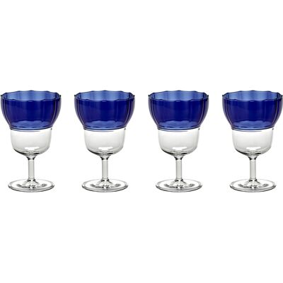 Serax - Set di 4 Yam - Blu - Vetro borosilicato - Designer WAWW La Table Serax - Set di 4 Yam - Blu - Vetro borosilicato - Designer WAWW La Table
