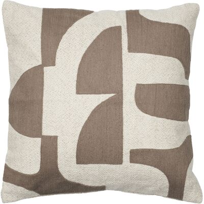 BROSTE COPENHAGEN - Foodera cuscino Mundo - Marrone - Lino BROSTE COPENHAGEN - Foodera cuscino Mundo - Marrone - Lino