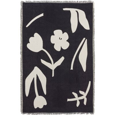 BROSTE COPENHAGEN - Plaid Rosita - Nero - Cotone BROSTE COPENHAGEN - Plaid Rosita - Nero - Cotone