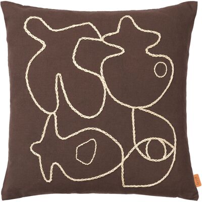 Ferm Living - Foodera cuscino Coussins - Marrone - Cotone biologico Ferm Living - Foodera cuscino Coussins - Marrone - Cotone biologico