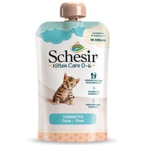 Schesir Cat Kitten Cream 0-6 Mesi con Tonnetto Brick 150 gr Schesir Cat Kitten Cream 0-6 Mesi con Tonnetto Brick 150 gr