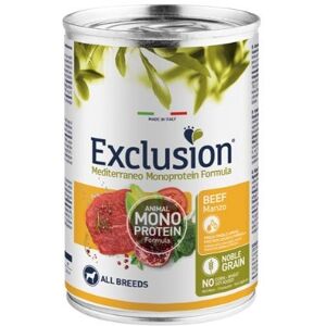 Exclusion Dog Mediterraneo Adult Manzo Patè Lattina 400gr Exclusion Dog Mediterraneo Adult Manzo Patè Lattina 400gr