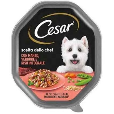 Cibo per cani Cesar - Pack misto di carne e verdure 14x150G Cibo per cani Cesar - Pack misto di carne e verdure 14x150G