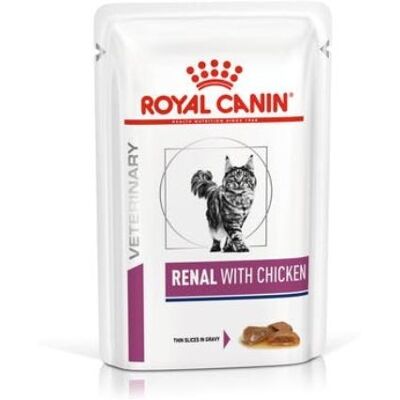 Royal Canin Cat Veterinary Diet Renal con Pollo Bocconcini in Salsa 85 g Royal Canin Cat Veterinary Diet Renal con Pollo Bocconcini in Salsa 85 g