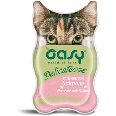 Oasy Cat Delicatesse Patè Fine Con Salmone 85 g Oasy Cat Delicatesse Patè Fine Con Salmone 85 g
