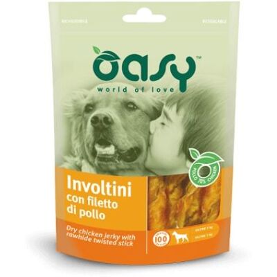 Snack per cani Oasy Involtini di Pollo - 100 g - Snack per cani Snack per cani Oasy Involtini di Pollo - 100 g - Snack per cani