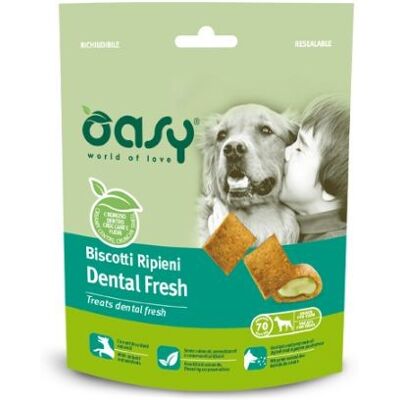 wonderfood spa Oasy Cane Snack Biscotti Ripieni Adulto Dental Fresh - Biscotti ripieni dentali per cani wonderfood spa Oasy Cane Snack Biscotti Ripieni Adulto Dental Fresh - Biscotti ripieni dentali per cani