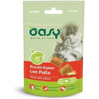 Wonderfood Oasy Gatto Snack Biscotti Ripieni - Snack per gatti Wonderfood Oasy Gatto Snack Biscotti Ripieni - Snack per gatti