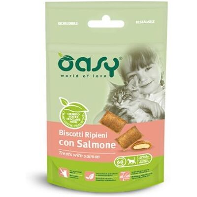Wonderfood Spa Oasy Snack Gatto Salmone - 60g - Snack per gatti Wonderfood Spa Oasy Snack Gatto Salmone - 60g - Snack per gatti