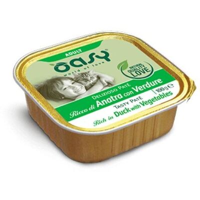 Paté di Anatra Oasy per Gatti - Senza Cereali, 100g Paté di Anatra Oasy per Gatti - Senza Cereali, 100g