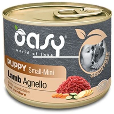Cibo per cani senza cereali Oasy - Agnello per Cuccioli Small & Mini - 200g Cibo per cani senza cereali Oasy - Agnello per Cuccioli Small & Mini - 200g